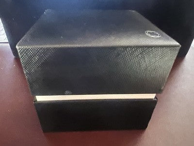 🔴 MONTBLANC scatola orologio originale con cuscino 9,5×9,5 cm H 8