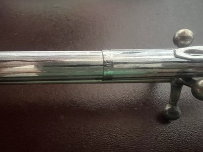 Aurora Stylo-Plume Sphère Mille Rayures Chrome Écrit Vintage Années 1960 C 