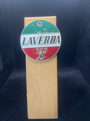 Laverda 750 Armes Moto Couverture Réservoir Métal Badge Original Vintage 1970