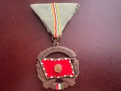 🔴 Medaglia di servizio UNGHERESE AL MERITO in patria di bronzo con lustrino