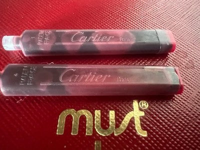 Cartier Cartuchos Lápiz Pluma Fuente Vendome Con Carga Infinito Originales