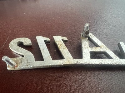 Armes autobianchi A112 Voiture Emblème Écrit Logo Plaque Métal I 