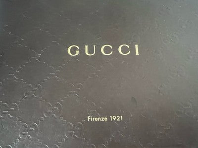 Red GUCCI Desk Watch Quartz Movement Works RARE Vintage