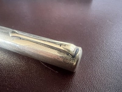 🔴 WATERMAN'S penna stilografica 52 placcata pennino ORO a leva scrive vintage