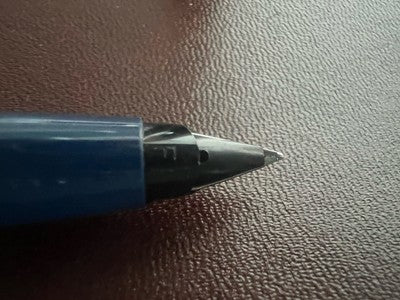 Parker 45 Stylo-Plume Stylo à Plume Bleu À Cartouche F Publicité Rétro Trousse