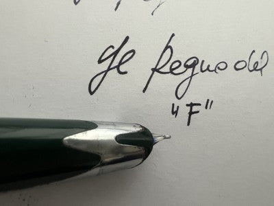 Stylo-Plume Stylo à Plume Vert Mécanisme À Piston Écrit Vintage 1950 C 