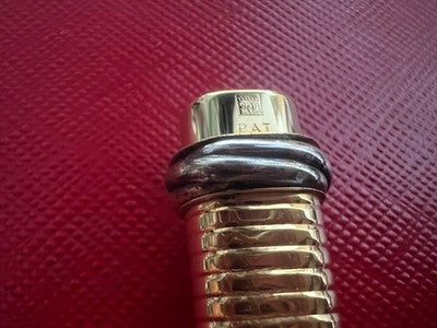 🔴 CARTIER penna a sfera Godroné placcata oro parti di ricambio
