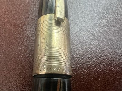 🔴 SOURCE penna stilografica celluloide screziata a leva scrive vintage