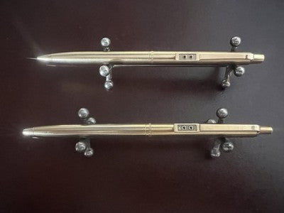 🔴 PAPERMATE penna sfera e matita dorata satinata Made in USA scrivono vintage