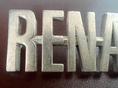 Renault Armes Voiture Emblème Orrnement Plaque Métal Vintage A