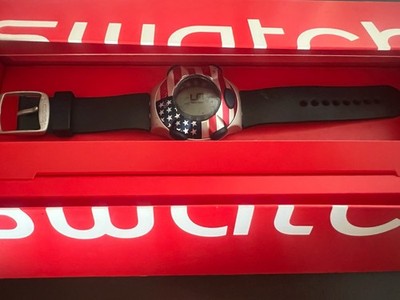 🔴 SWATCH orologio uomo FLOATING DOT USA Irony Beat YQS1000 vintage 1998