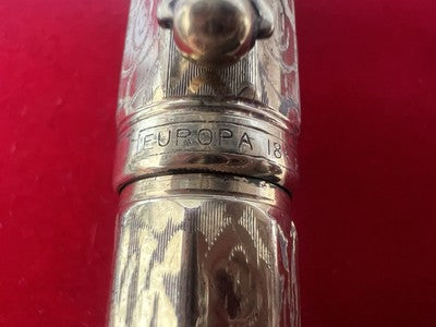 🔴 EUROPA penna stilografica retrattile pennino ORO la storia funziona vintage A