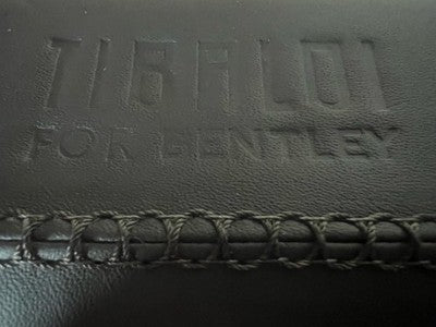Tibaldi Boîte Box Stylo-Plume Bentley Cuir Noire Bois de Ronce Porte-Stylo C