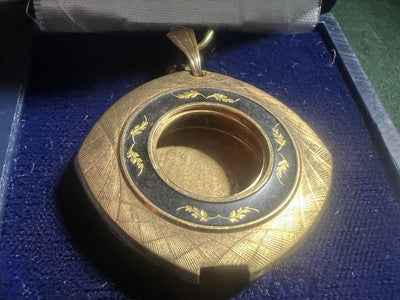 🔴 CASSA orologio tasca donna SMALTI da revisionare parti vintage