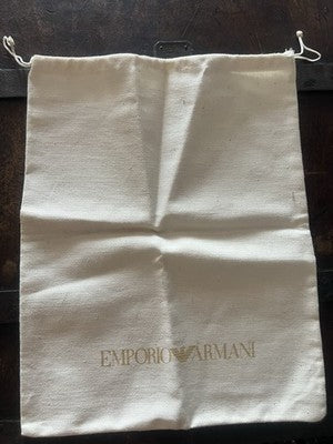 🔴 EMPORIO ARMANI sacca borsa accessori anti polvere o viaggio L 27 h 36 cm