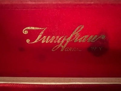 JUNGFRAU Boîtier Boîte Montre Poignet Grand Prix Rouge Vintage 