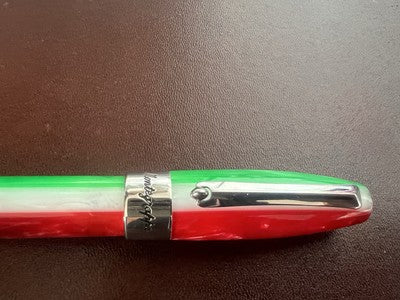 🔴 MONTEGRAPPA penna stilografica 1912 tricolore bianca rossa verde Italia RARA