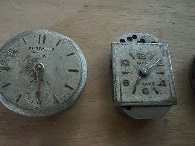 🔴 Meccanismi e quadranti orologi da polso donna vintage ricambi movimenti 10PZ