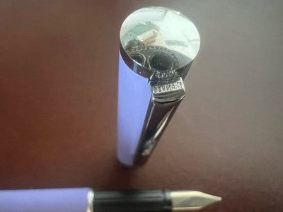 🔴 PELIKAN penna stilografica lacca viola caricamento a cartuccia F vintage