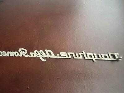 Alfa Romeo Dauphine Wappen Autoemblem Friesplatte Metall 2 Stück Vintage 