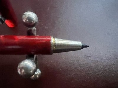 OMAS Pen Esfera Laca Red mit Tapa A Presión Escribe Vintage 