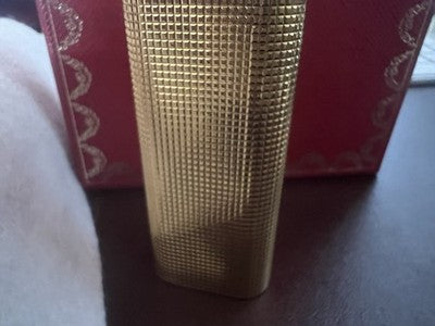 CARTIER Briquet Trinity Guilloché Plaqué Fonctionne Avec Étui Instructions