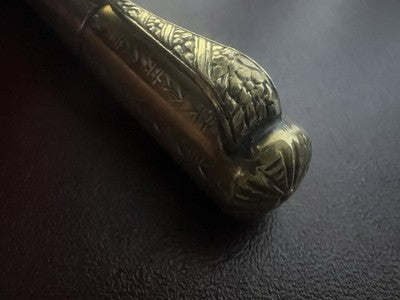 Stylo-Plume Stylo à Plume Plaqué Or Eyedropper Art Nouveau Écrit Antique 1915