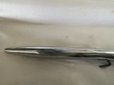Waterman Stylo-Plume Sphère Torsadé Chrome Facettes Avec Trousse Vintage 