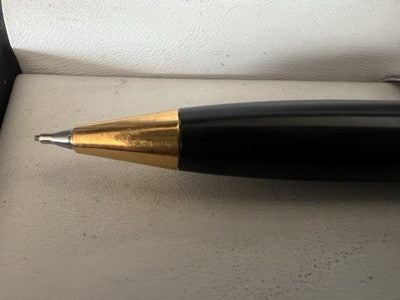 🔴 Matita meccanica INOXCROM lacca nera profili dorati