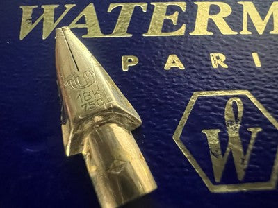 Waterman Stylo-Plume Stylo à Plume Stylo Plume Or 18 Carat Parties Recharge 