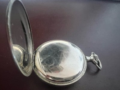 🔴 Orologio tasca uomo svizzero carica manuale lancette smerlate vintage