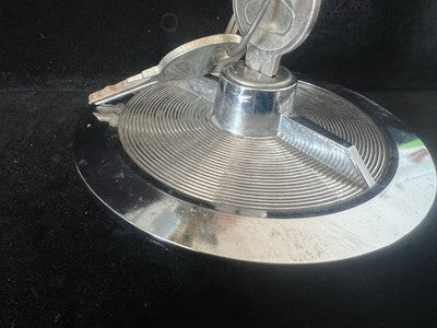 🔴 FIAT tappo serbatoio cromato con chiave modello GASTOP vintage