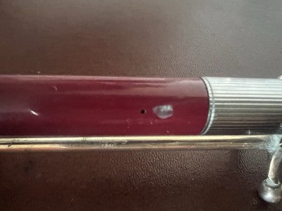 🔴 WATERMAN penna stilografica Flash bordeaux scrive con cartucce vintage