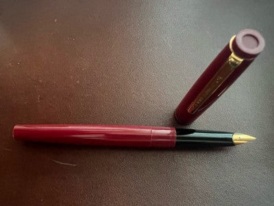 Montegrappa Stift Füllfederhalter Bordeaux A Kolben Schreibt Vintage