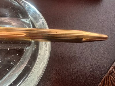 Dupont Stylo-Plume Sphère Argent Massif 925 Écrit Avec Garantie Trousse