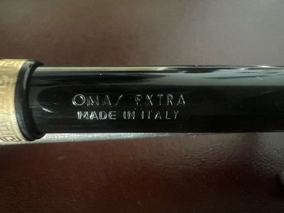 🔴 OMAS penna stilografica Extra 361 con greca pistone pennino ORO M vintage