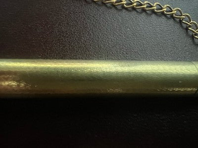 🔴 Matita meccanica retrattile laminata oro 18 k ciondolo chatelaine antica B