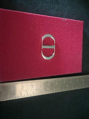 🔴 DIOR specchio specchietto borsa tessuto rosso con monogramma metallo dorato