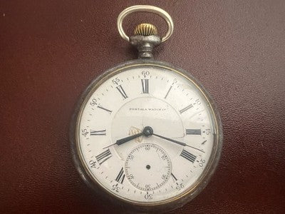 Postala Pocket Watch Anchor Shaped Porcelain Vintage Parts Spare Parts Repair