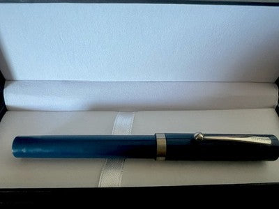 🔴 SHEAFFER penna stilografica BLU pennino M medio No Nonsense vintage B