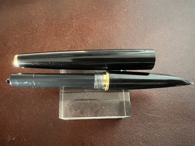 Parker Stylo-Plume Stylo à Plume 61 Flèche Doré Gravé Et Crayon Mécanique Cru 