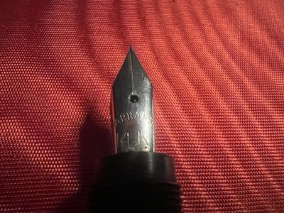 🔴 VAITERMASS penna stilografica retrattile pennino ORO 14KT vintage