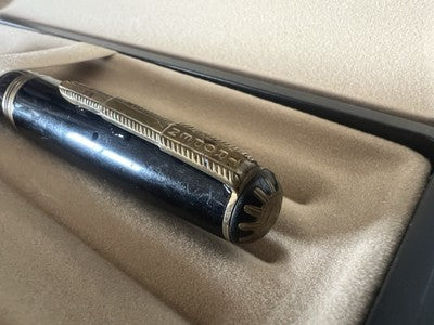 🔴 TROPEN GOLD penna sfera 225 carica inchiostro a pistone scrive vintage 1950