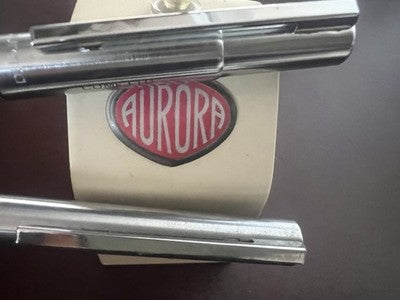 AURETTA Stylo À Plume Sphère Chromée Par Aurora Luxe Écrit Vintage A 