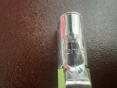 Pentel Pencils Clic PD349 & PD345 Machine Heads Vintage 0,5 MM Vintage 2 Pieces
