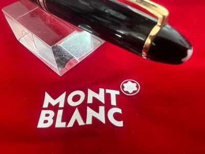 Pluma Estilográfica MONTBLANC Meisterstuck 146 Plumín ORO M Instrucciones Caja
