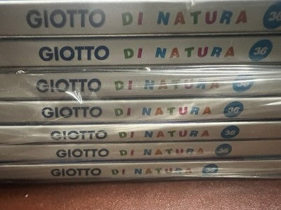 GIOTTO DE NATURA Lot 7 Packungen Buntstifte, je 36 Stück, versiegelt 