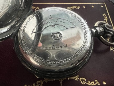 🔴 Orologio tasca ARGENTO 800 donna monachina da revisionare parti vintage