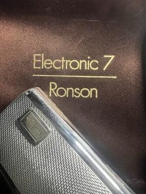 🔴 RONSON Electronic 7 accendino vintage con accessori ricambi riparazione