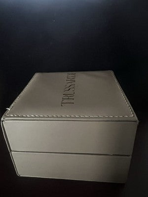 🔴 TRUSSARDI box scatola orologio cofanetto custodia con cuscino completa